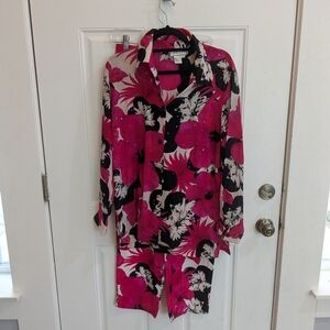 Diane Gilman Silk Lounge Set